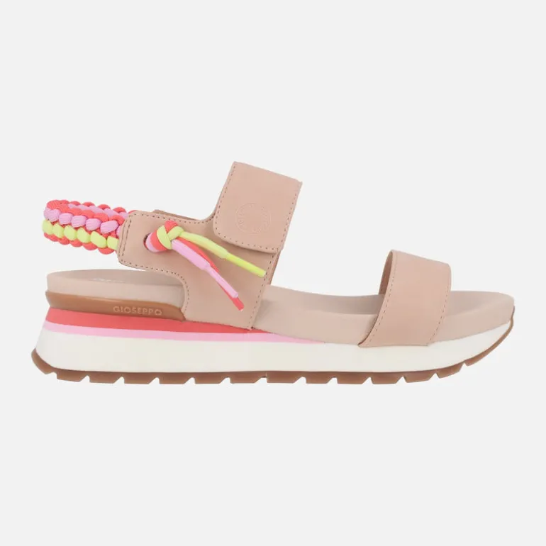 Sandalias Austell con cierre de velcro y detalle de trenzado multicolor