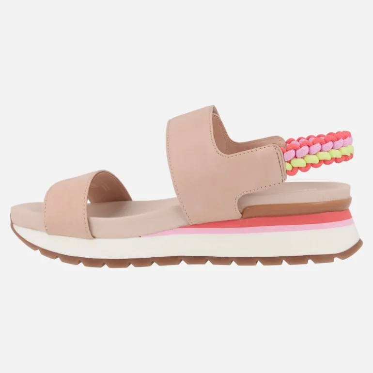 Sandalias Austell con cierre de velcro y detalle de trenzado multicolor