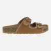Sandalias Bio con hebillas y pespunteado