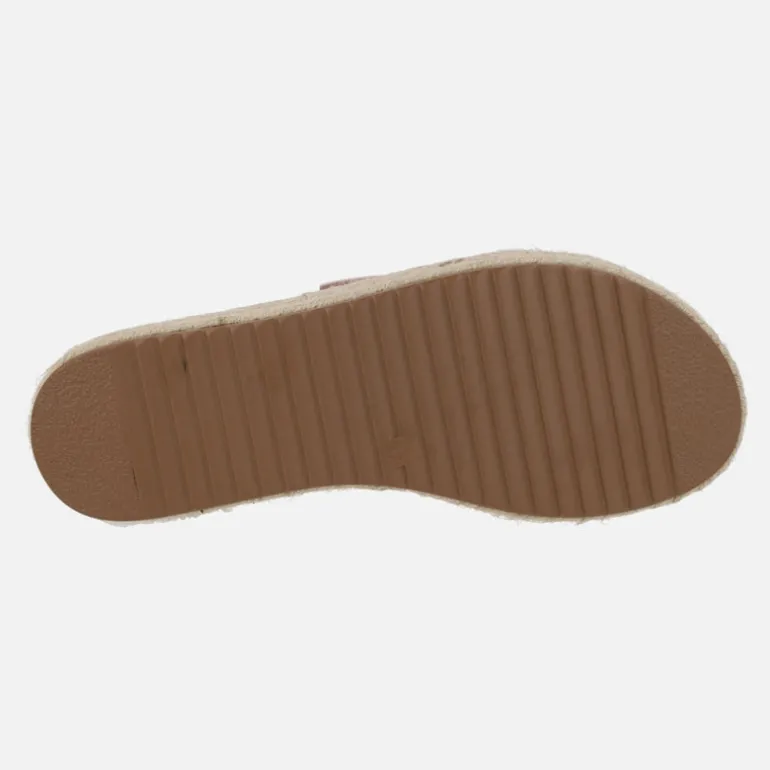 Sandalias bio con hebillas y plataforma de yute Perla