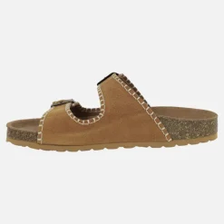 Sandalias Bio con hebillas y pespunteado