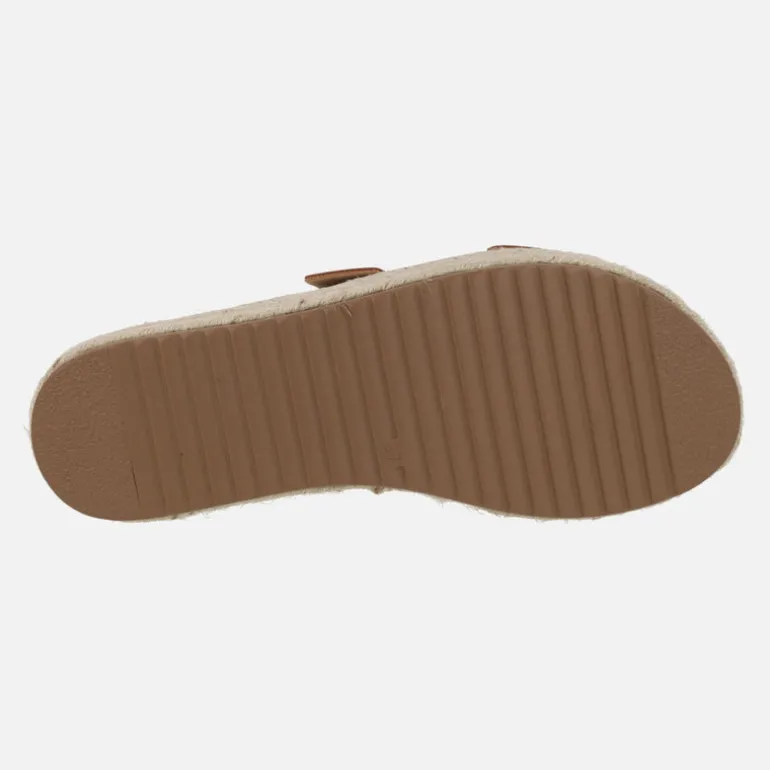 Sandalias bio con hebillas y plataforma de yute Perla