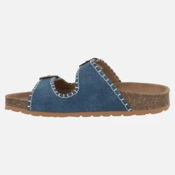 Sandalias Bio con hebillas y pespunteado
