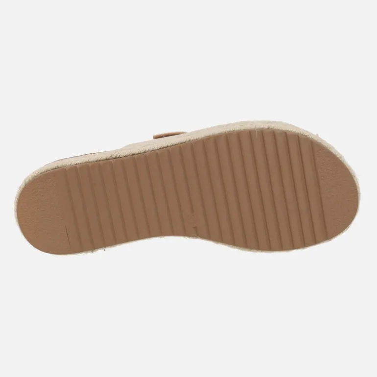 Sandalias bio con hebillas y plataforma de yute Perla