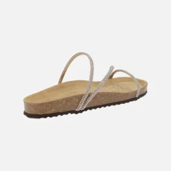 Sandalias bio con tiras de strass Brionia