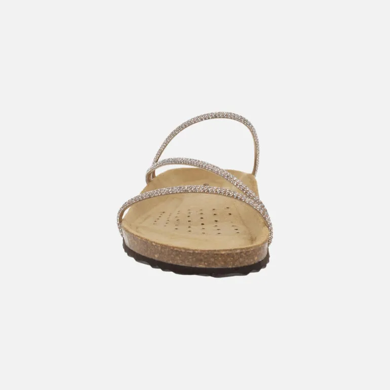 Sandalias bio con tiras de strass Brionia
