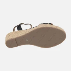 Sandalias Candia en rafia con bordados