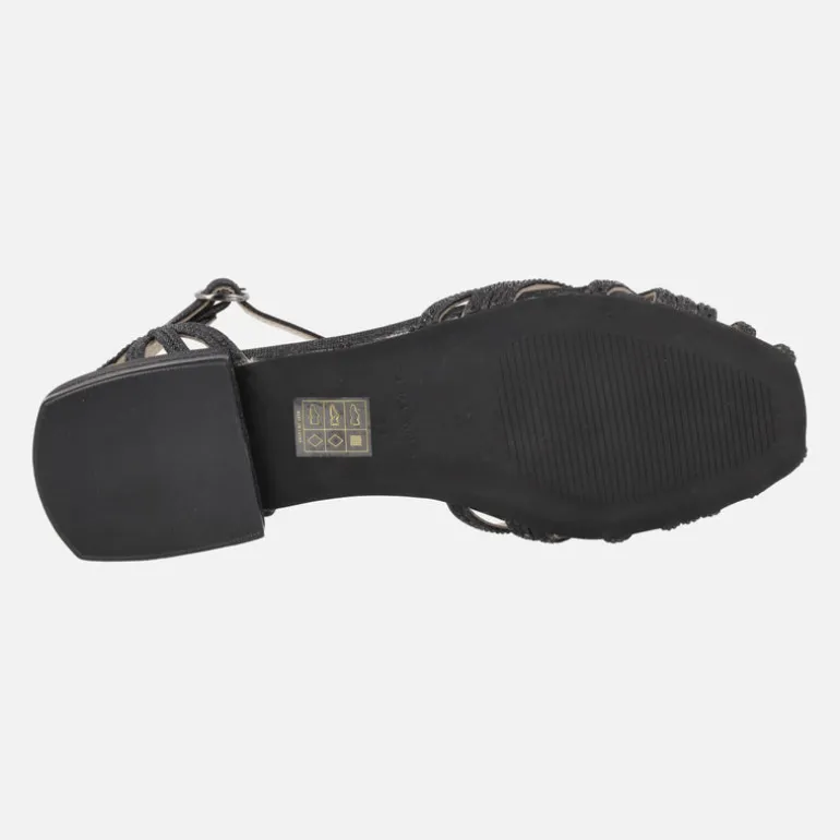 Sandalias cangrejeras con detalles de pedreria