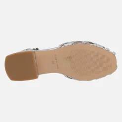 Sandalias cangrejeras con detalles de pedreria