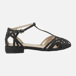 Sandalias cangrejeras con detalles de pedreria