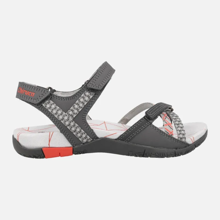 Sandalias Chiruca para mujer con cierre de velcros Valencia 18 gris