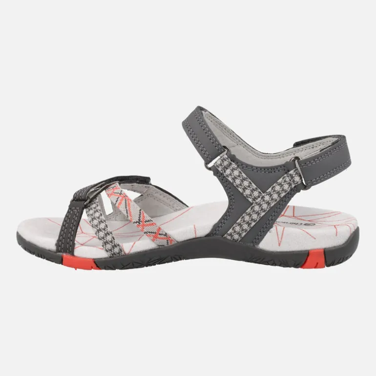 Sandalias Chiruca para mujer con cierre de velcros Valencia 18 gris