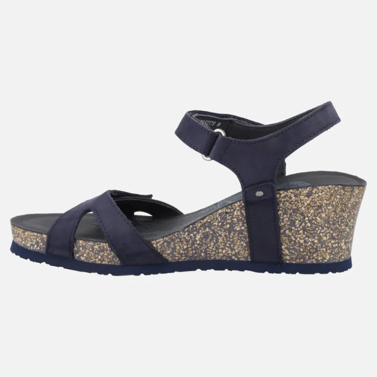 Sandalias con cuña y cierre de velcro Panama jack Julia Basics