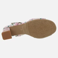 SANDALIAS CON TACÓN DECORADO LUCIEO 13 cerise