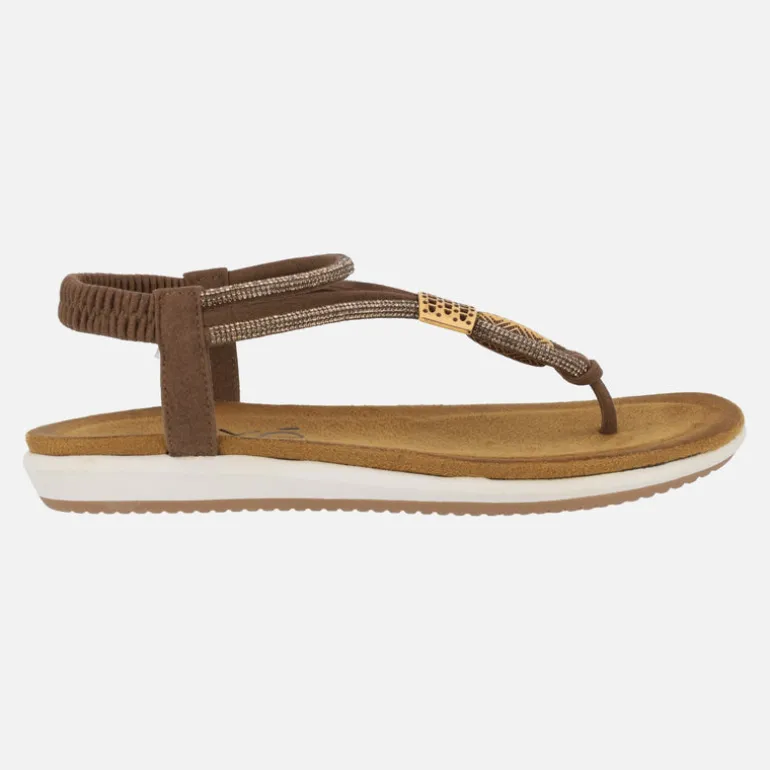 Sandalias con tira tobillera de estilo azteca