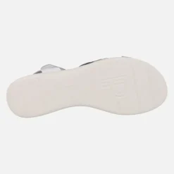 Sandalias confort con tiras combinadas y cierre de velcro