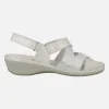 Sandalias confort en combinado multi material blanco