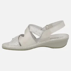 Sandalias confort en combinado multi material blanco