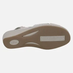 Sandalias confort en combinado multi material blanco