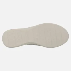 Sandalias confort en piel hielo con troquelados