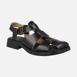 Sandalias Dana estilo cangrejeras en piel negra