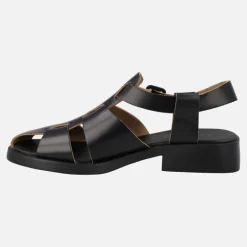 Sandalias Dana estilo cangrejeras en piel negra
