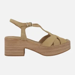 Sandalias de ante color camel Wisconsin