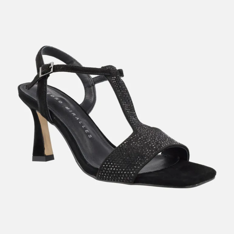 Sandalias de ante con cobertura de strass Filipos