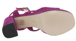 Sandalias de ante con tacón alto y plataforma