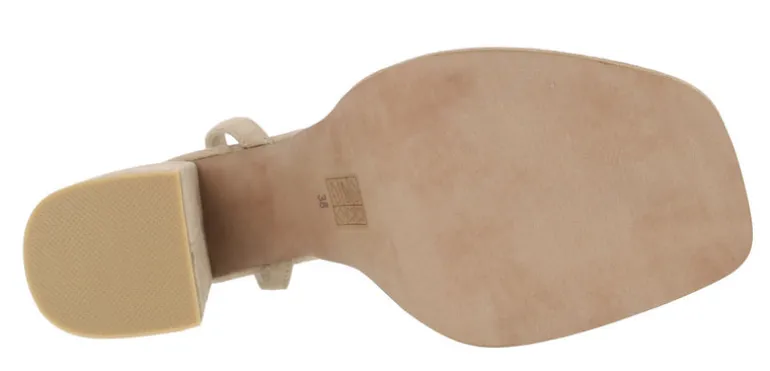 Sandalias de ante con tiras y nudo de strass Tiara