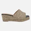 Sandalias de cuña en trenzado multicolor Egremont