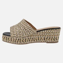 Sandalias de cuña en trenzado multicolor Egremont