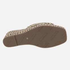 Sandalias de cuña en trenzado multicolor Egremont