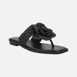 Sandalias de dedo Acacia con pala y flor de rafia