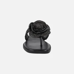 Sandalias de dedo Acacia con pala y flor de rafia