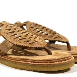 Sandalias de dedo Vero con pala troquelada para mujer