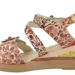 Sandalias de flores con cierre de velcro Jacsono 29 Beige