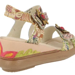Sandalias de flores con cierre de velcro Jacsono 29 Beige