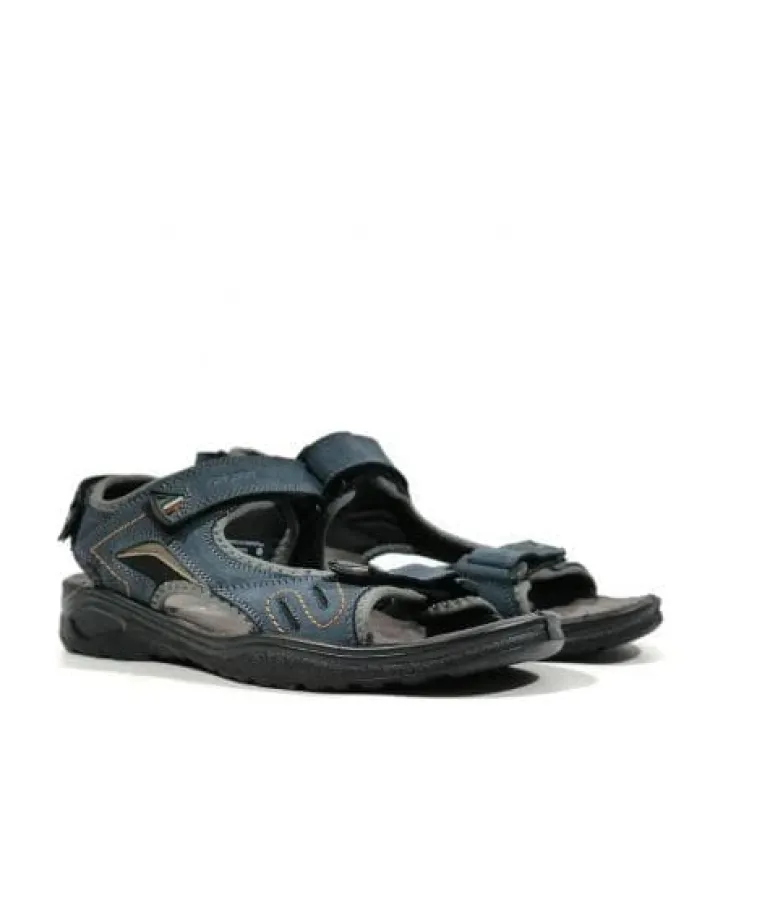 Sandalias de nobuck con cierre de velcro