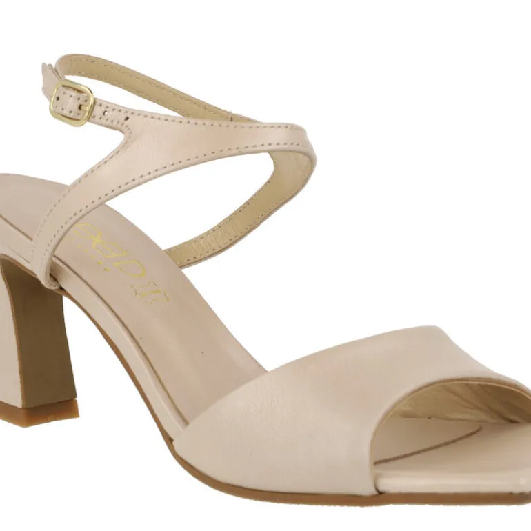 Sandalias de piel Alexia con pulsera al tobillo