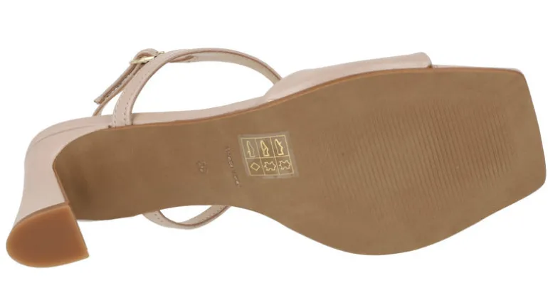 Sandalias de piel Alexia con pulsera al tobillo