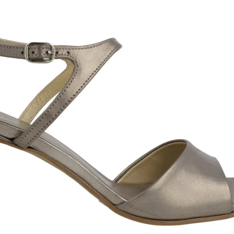 Sandalias de piel Alexia con pulsera al tobillo