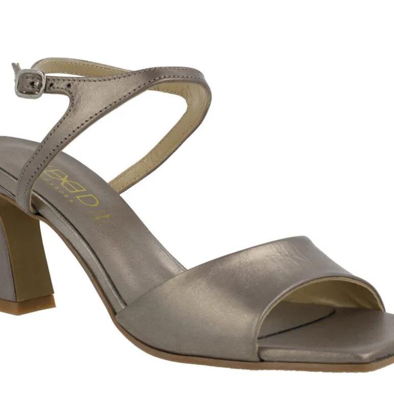 Sandalias de piel Alexia con pulsera al tobillo