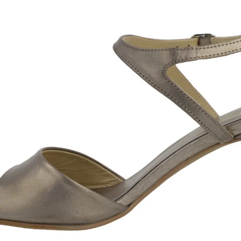 Sandalias de piel Alexia con pulsera al tobillo