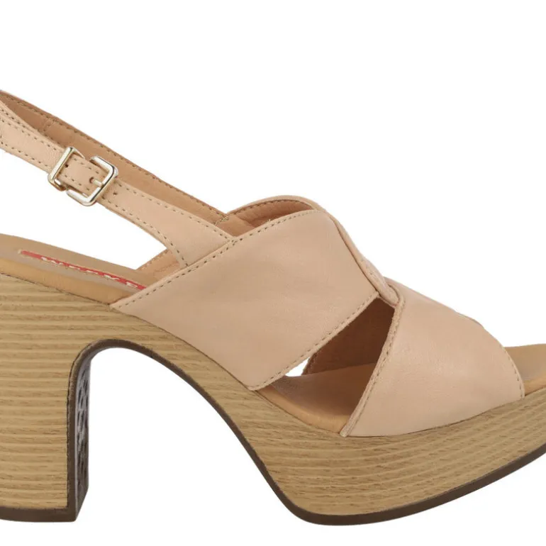 Sandalias de piel Arbórea con tacón y plataforma