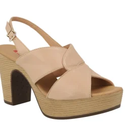 Sandalias de piel Arbórea con tacón y plataforma