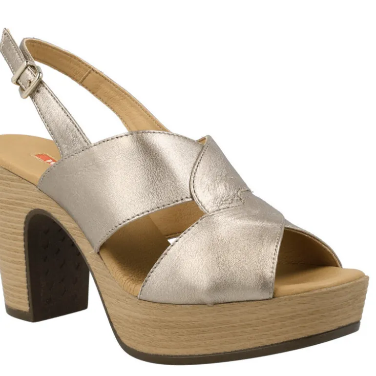 Sandalias de piel Arbórea con tacón y plataforma