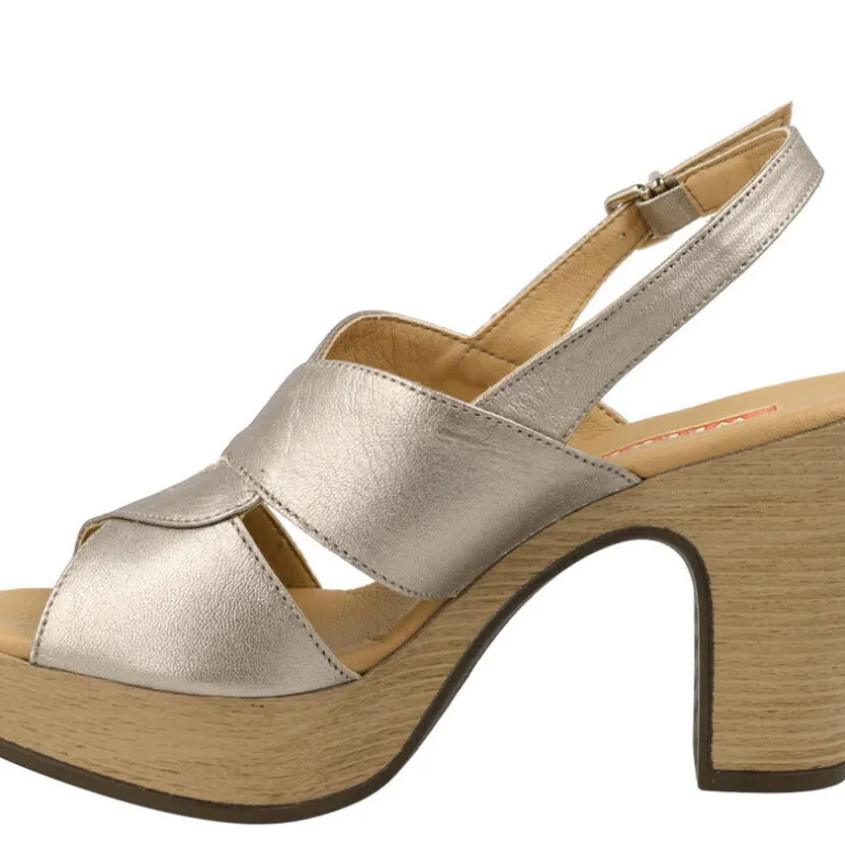 Sandalias de piel Arbórea con tacón y plataforma