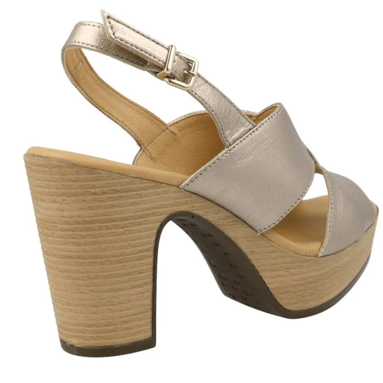 Sandalias de piel Arbórea con tacón y plataforma
