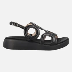Sandalias de piel Arizona con detalles circulares y planta Memory gel
